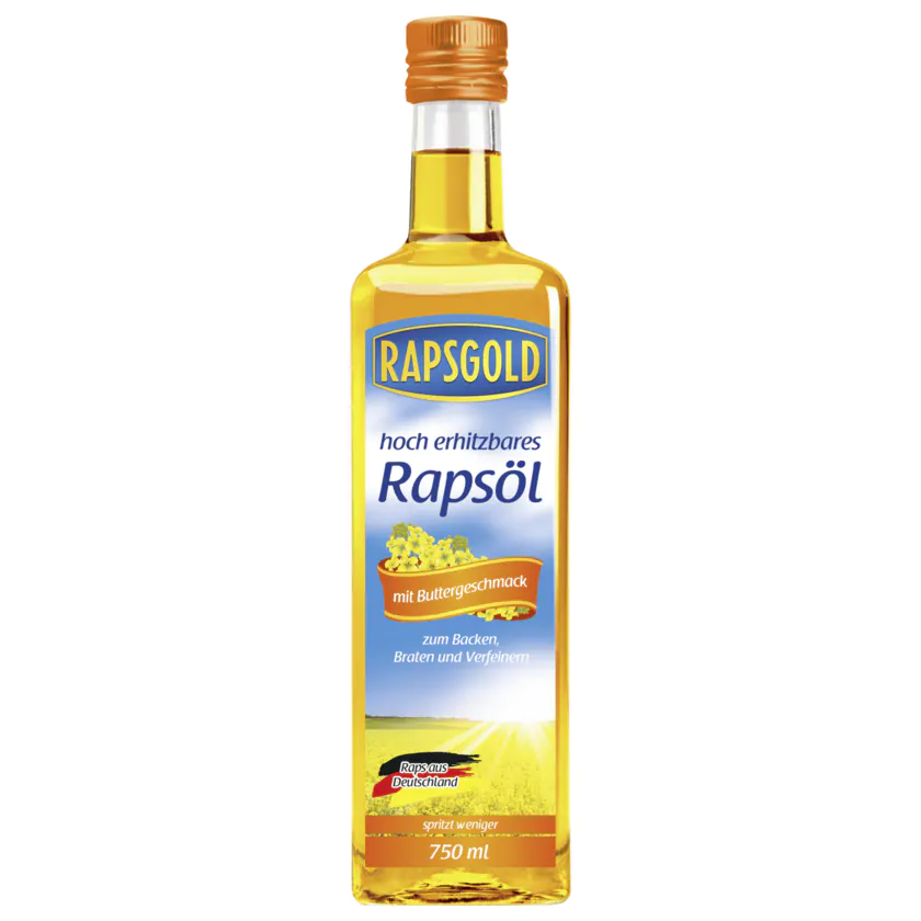 Rapsgold hoch erhitzbares Rapsöl mit Buttergeschmack 750ml - 4260106710326