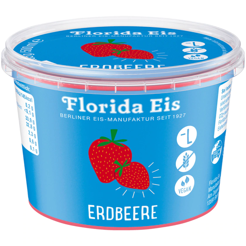 Florida Eis Erdbeere 500ml - 4260158881630