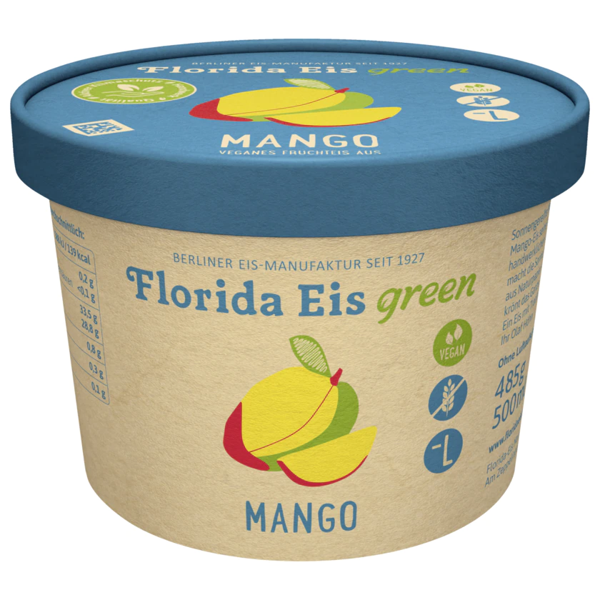 Florida Eis green Mango 500ml - 4260158881937