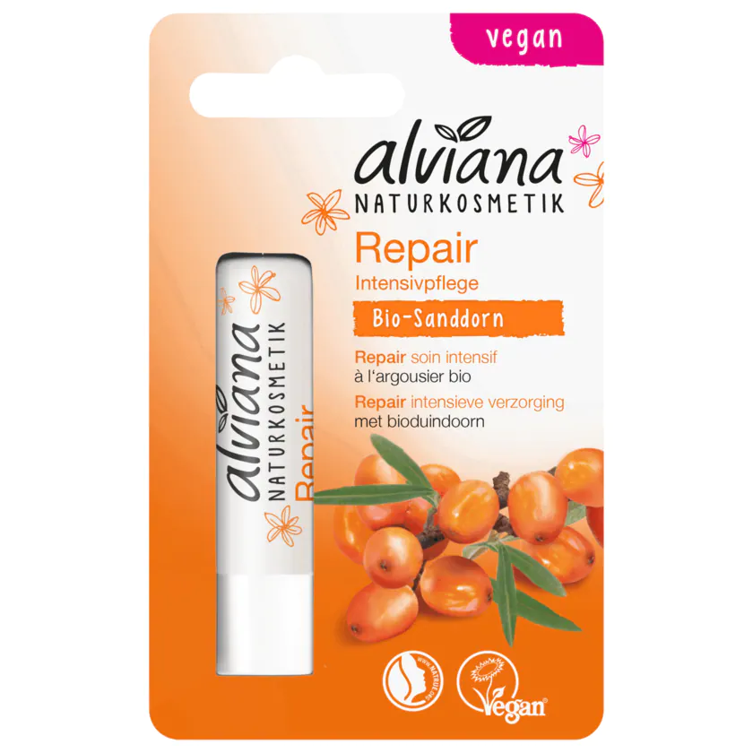 Alviana Lippenpflege Repair mit Bio-Sanddornöl 4,5g - 4260167186290