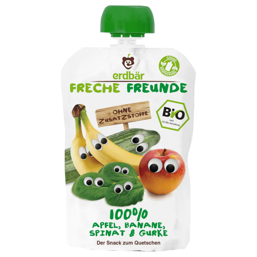 Freche Freunde Fruchtpüree , 100% Apfel, Banane, . .. - 4260249142343