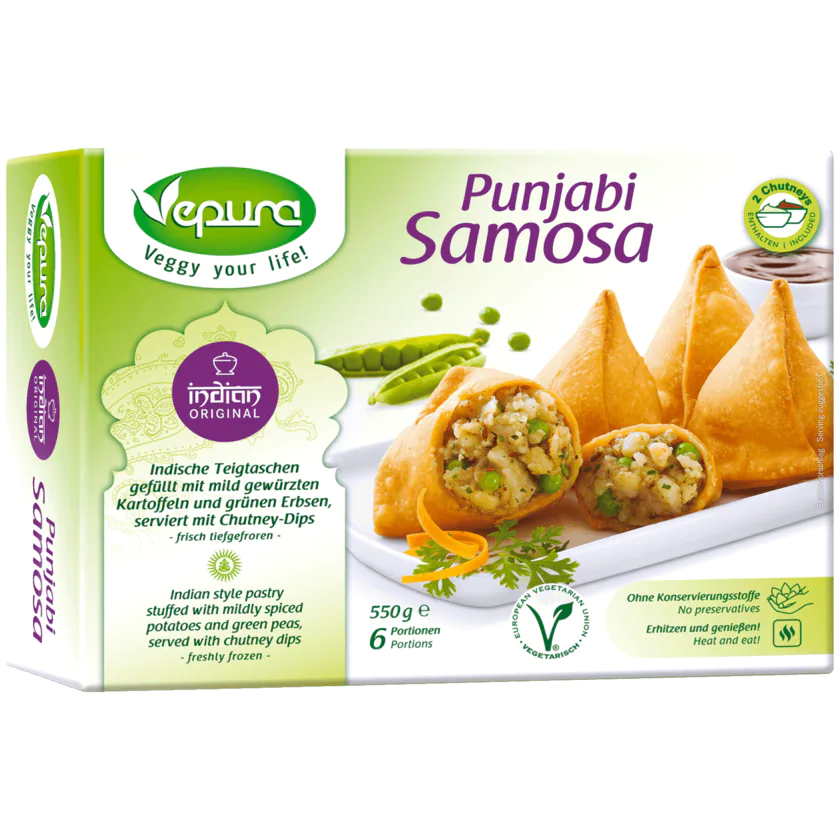 Vepura Punjiabi Samosa vegetarisch 550g - 4260357270105