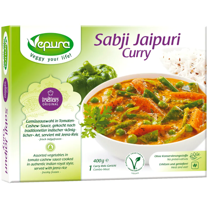 Vepura Sabji Jaipuri Curry vegetarisch 400g - 4260357270136