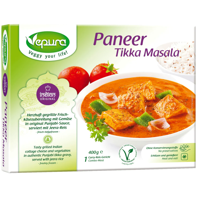 Vepura Paneer Tikka Masala Vegetarisch 400g - 4260357270228