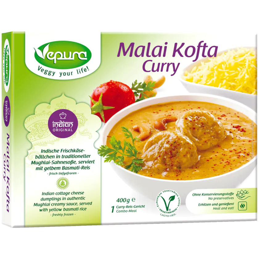 Vepura Malaki Curry vegetarisch 400g - 4260357270235