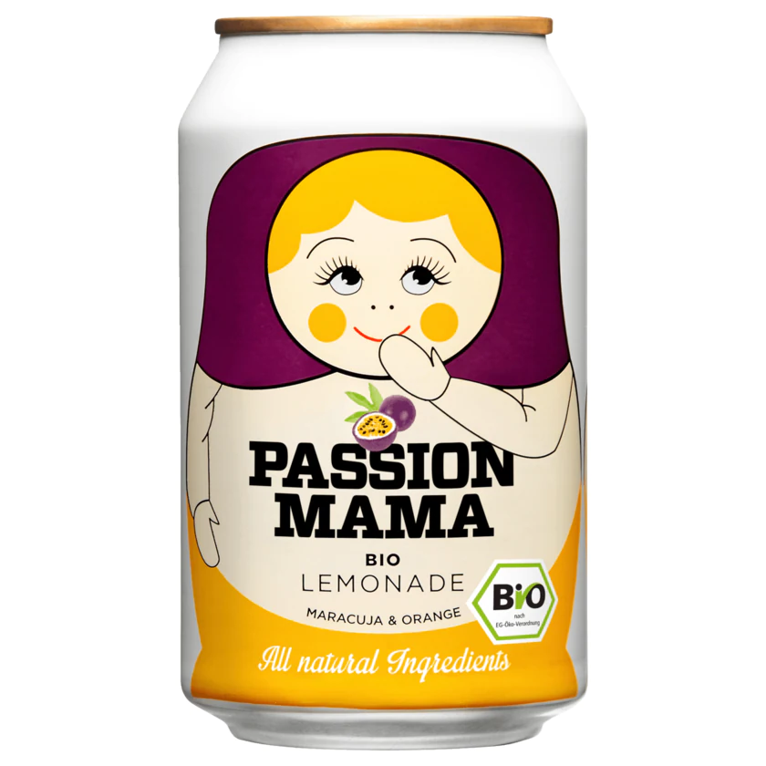 Passion Mama Bio Limonade Maracuja & Orange 0,33l - 4260370660259