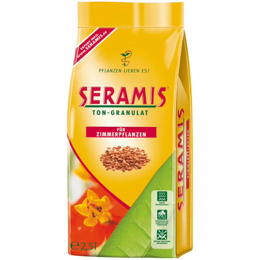 Seramis Tongranulat für Zimmerpflanzen 2,5l - 4260376730031