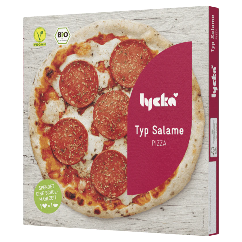 Lycka Bio Pizza Typ Salame vegan 280g - 4260376842611