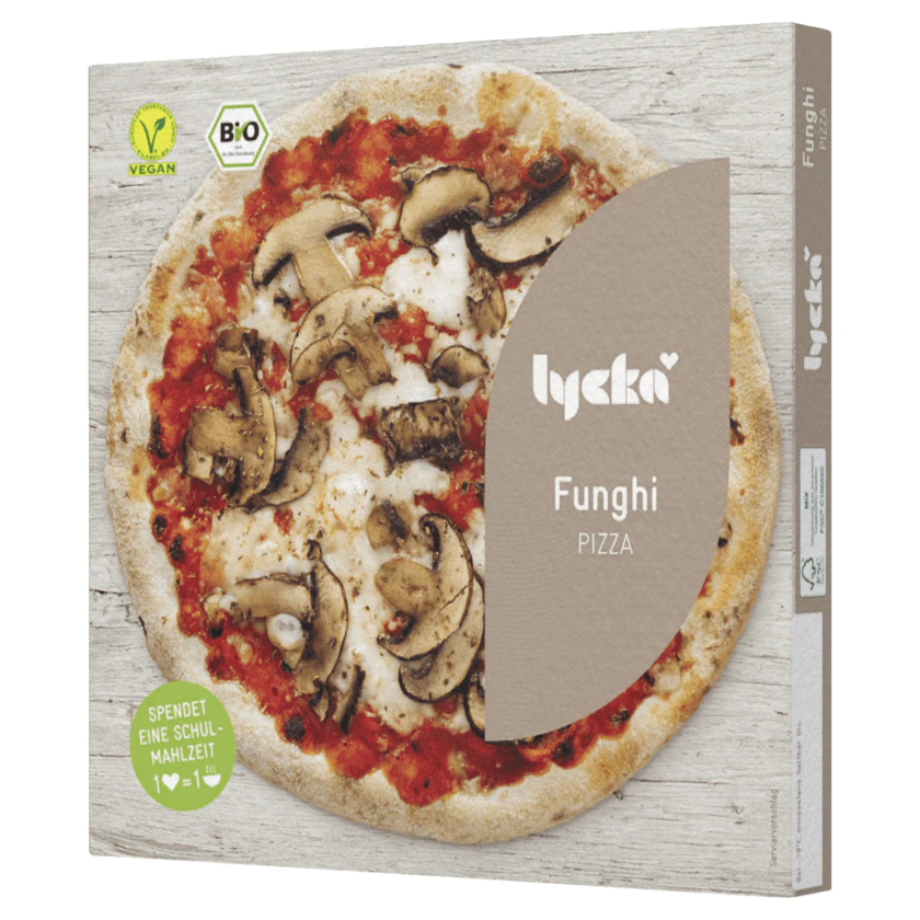 Lycka Bio Pizza Typ Funghi vegan 300g - 4260376842628