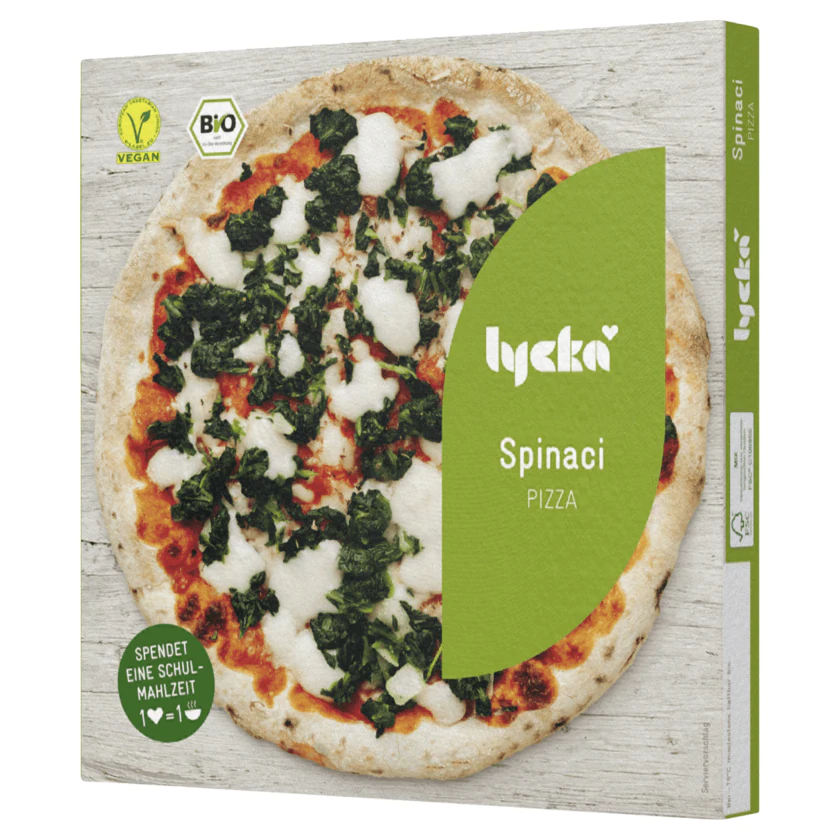 Lycka Bio Tiefkühlpizza Spinaci vegan 310g - 4260376842642