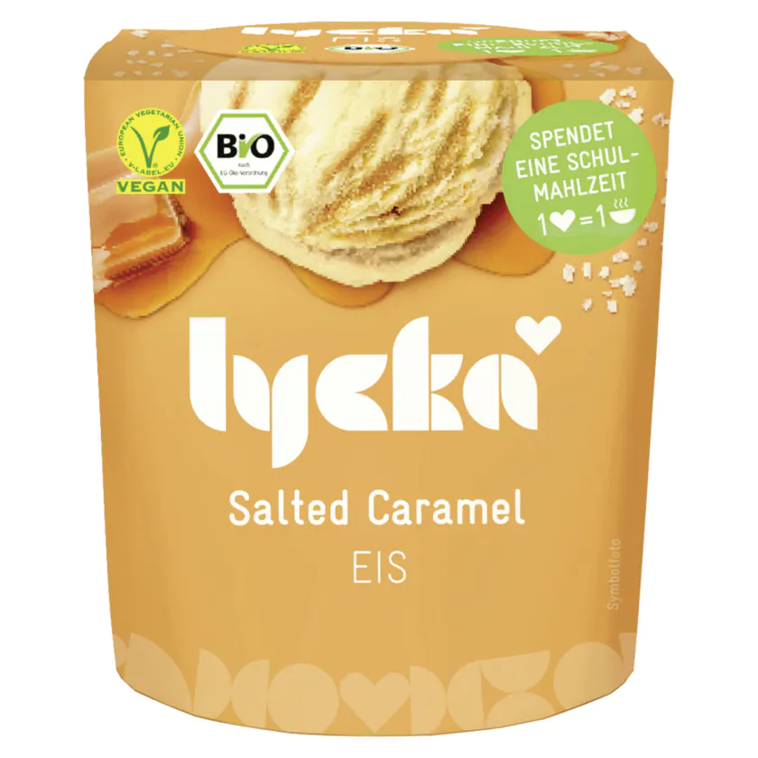 Lycka Bio Salted Caramel Eis vegan 500ml - 4260376845070