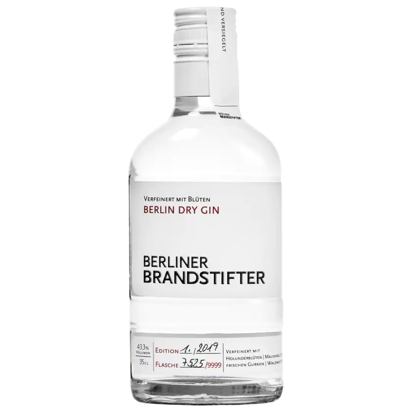 Berliner Brandstifter Dry Gin 0,35l - 4260393530010