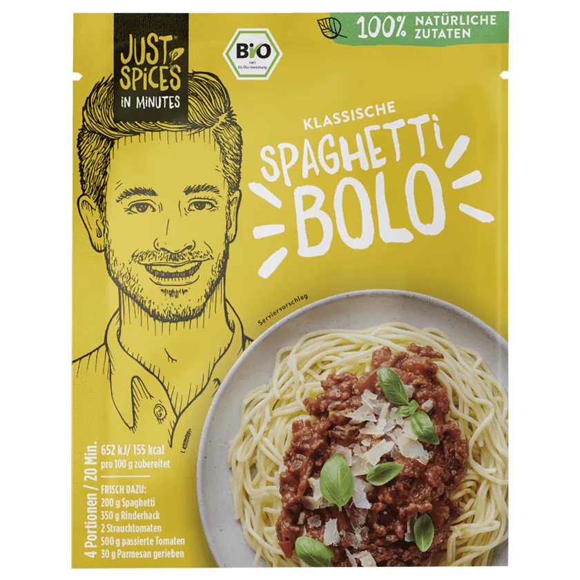 Just Spices In Minutes Yummy Bio Bolognese 40g - 4260431672412