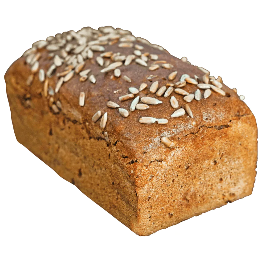 Georgs Mühlen Bäck Bio Demeter Roggenvollkornbrot mit Sonnenblumenkernen ohne Hefe 750g - 4260495840093