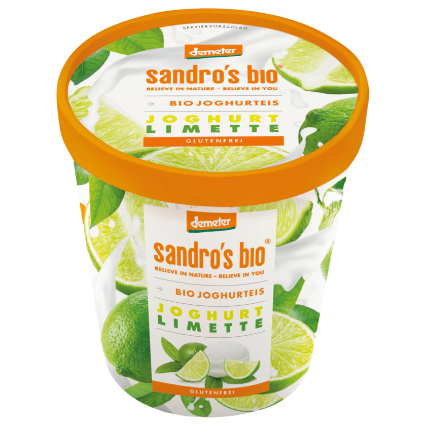 Sandro's Bio Demeter Joghurteis Limette 500ml - 4260527750161