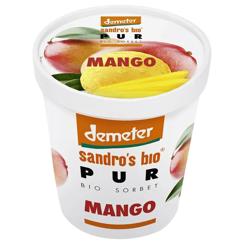 Sandro's Bio Demeter Sorbet Mango pur 500ml - 4260527750246