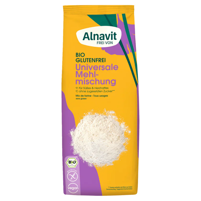 Alnavit Bio Universale Mehlmischung vegan 750g - 4260546671614