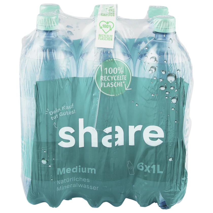 share Mineralwasser Medium 6x1l - 4260556670331