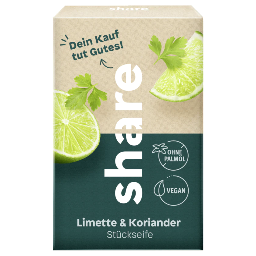 share Stückseife Limette & Koriander 100g - 4260556671208