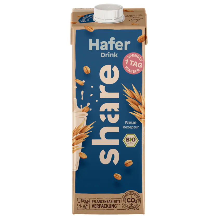 share Bio Hafer-Drink Natur vegan 1l - 4260556673561