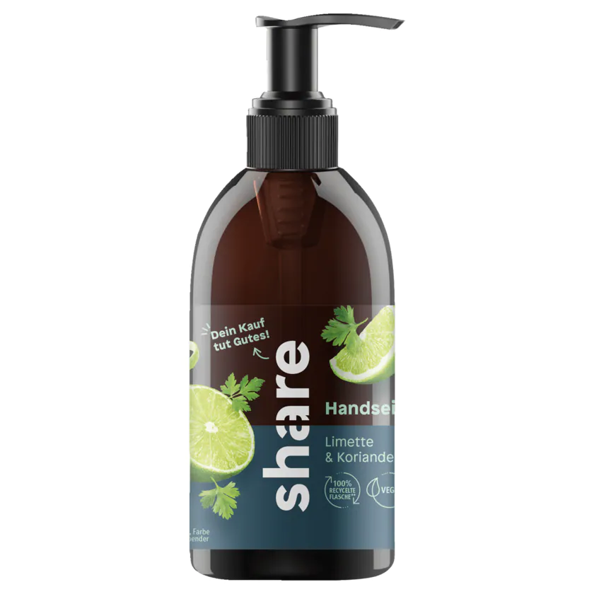 share Flüssigseife Limette & Koriander 250ml - 4260556673738