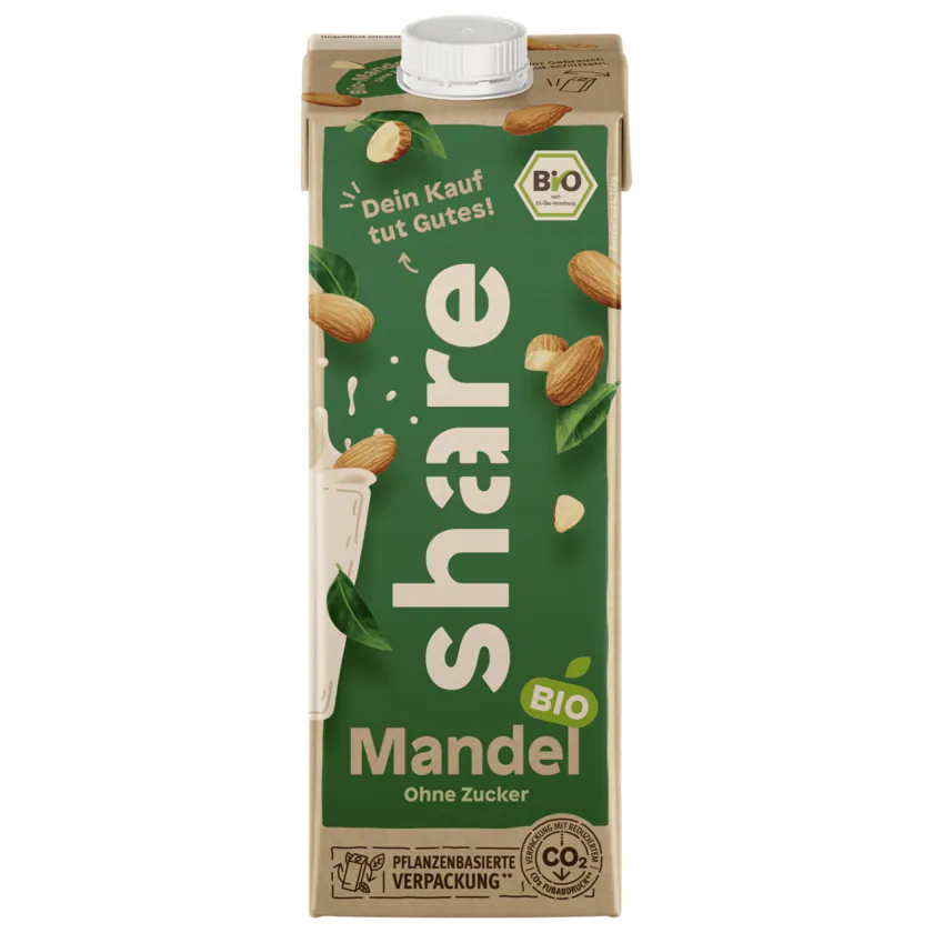 share Bio Mandel-Drink ungesüßt vegan 1l - 4260556675800