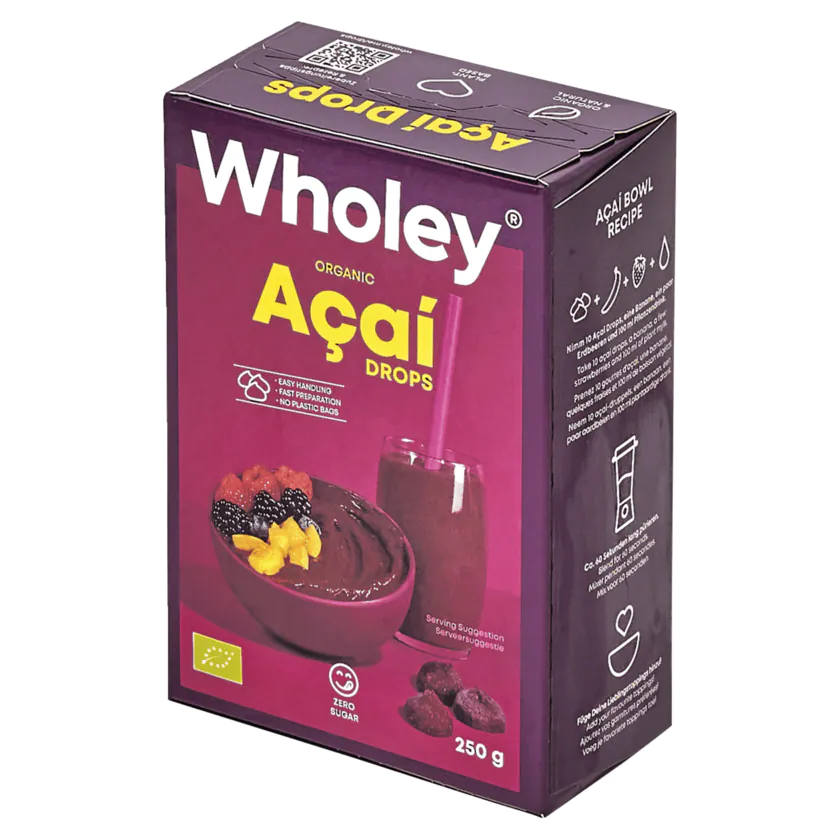 Wholey Bio Acai Drops 250g - 4260582960772