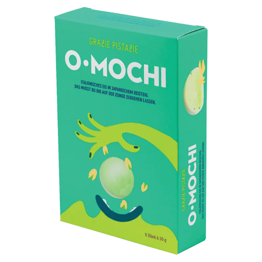 O-Mochi Mochi Eis Pistachio 6 Stück, 180g - 4260611590062