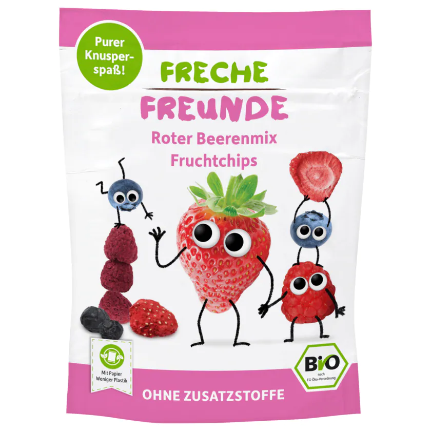 Freche Freunde Bio Roter Beerenmix Fruchtchips 10g - 4260618523186