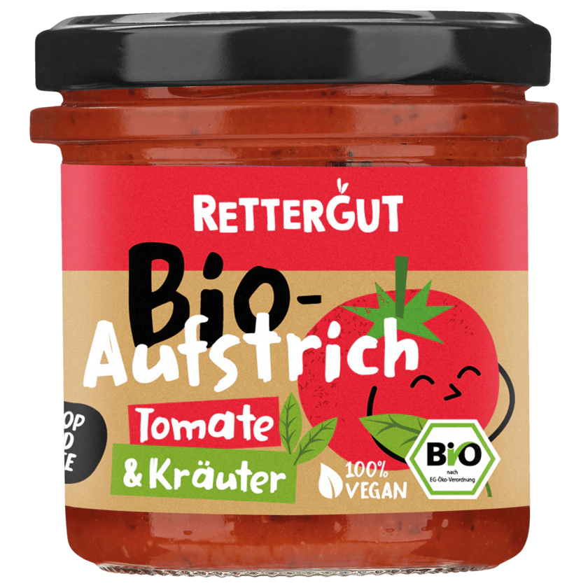 Rettergut Bio-Aufstrich Tomaten & Kräuter vegan 135g - 4260655550220