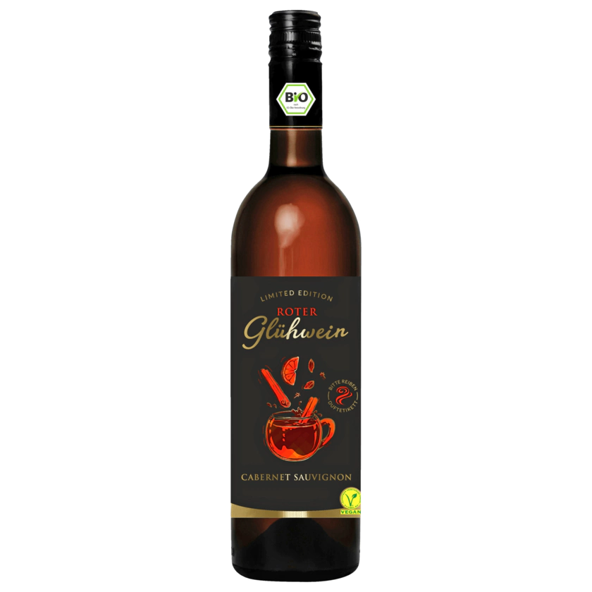 P&P Ceine Bio Glühwein rot Cabernet Sauvignon Vegan 0,75l - 4260692630237