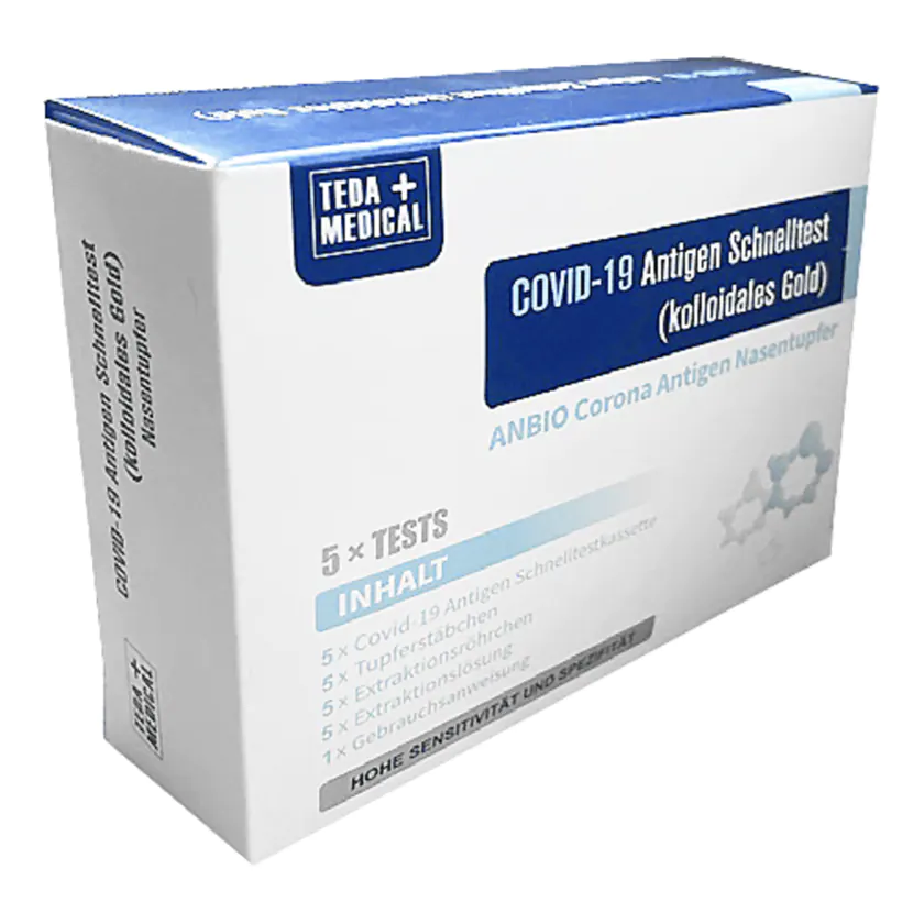 ANBIO Corona Antigen Selbsttest 5 Stück - 4260725350002