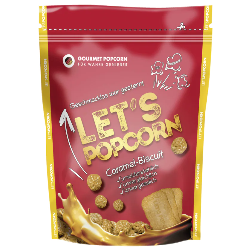 Gourmet Popcorn Let's Popcorn Caramel Biscuit 100g - 4270000387715