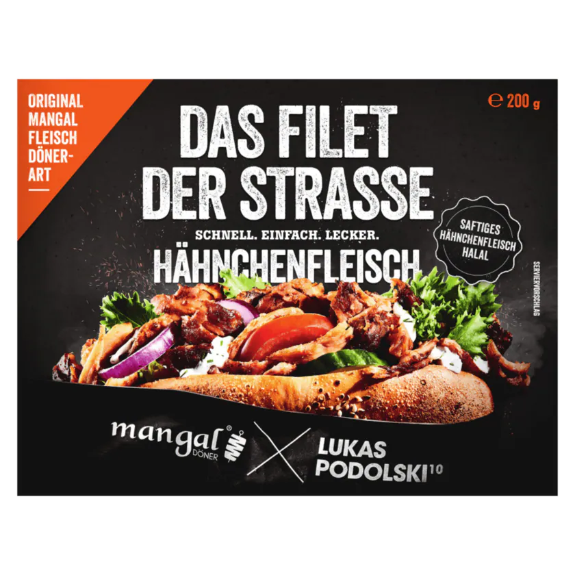 Mangal Lukas Podolski Döner Hähnchenfleisch 200g - 4270001703538