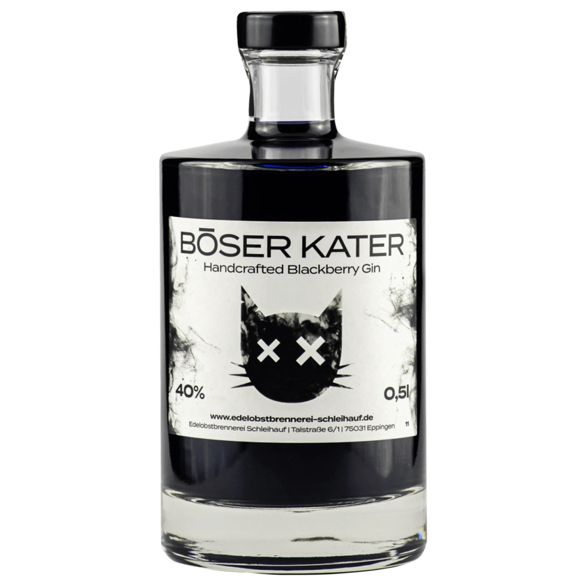 Böser Kater Handcrafted Blackberry Gin 0,5l - 4280001987005