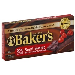 Bakers Baking Chocolate Bar - 43000054024