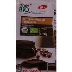Einer Bio Zartbitter- Espresso Schokolade - 4305615461243