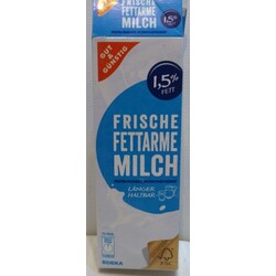 GUT & GÜNSTIG – Frische Fettarme Milch (1,5% Fett) - 4311596449477