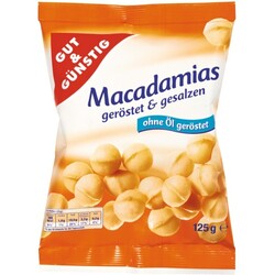 Gut & Günstig Macadamias geröstet und gesalzen - 4311596459438