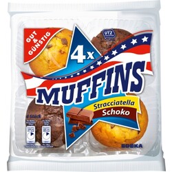 GUT & GÜNSTIG - 4x MUFFINS „Stracciatella/Schoko“ - 4311596478460