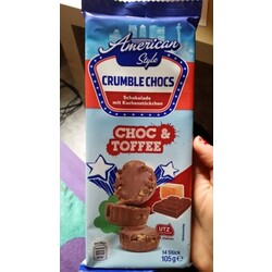 American Style Crumble Chocs Choc & Toffee - 4316268437394