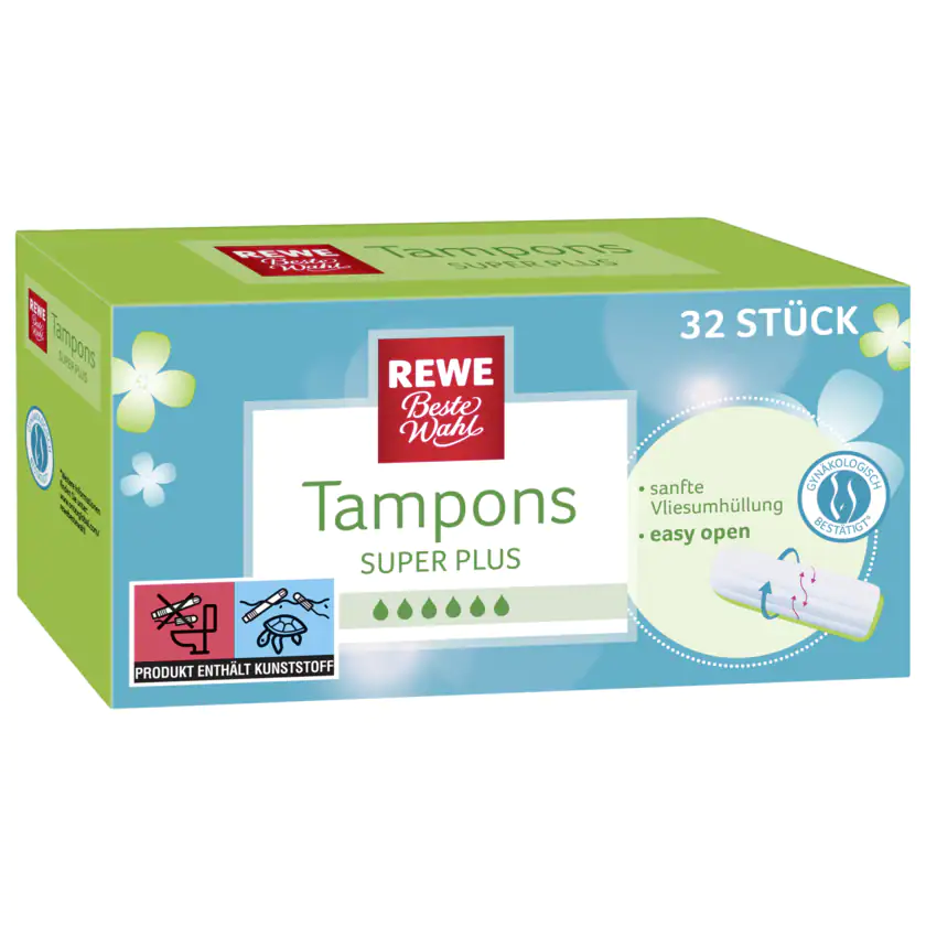 REWE Beste Wahl Tampons Super Plus 32 Stück - 4337256014397