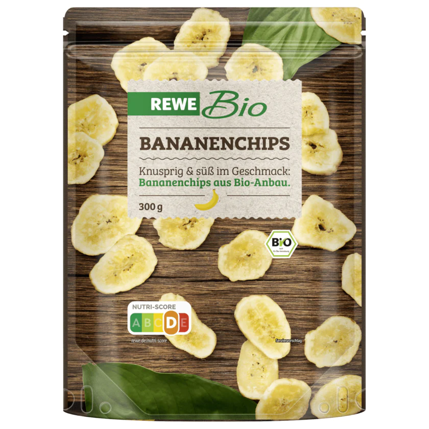 REWE Bio Bananenchips gesüßt 300g - 4337256021814