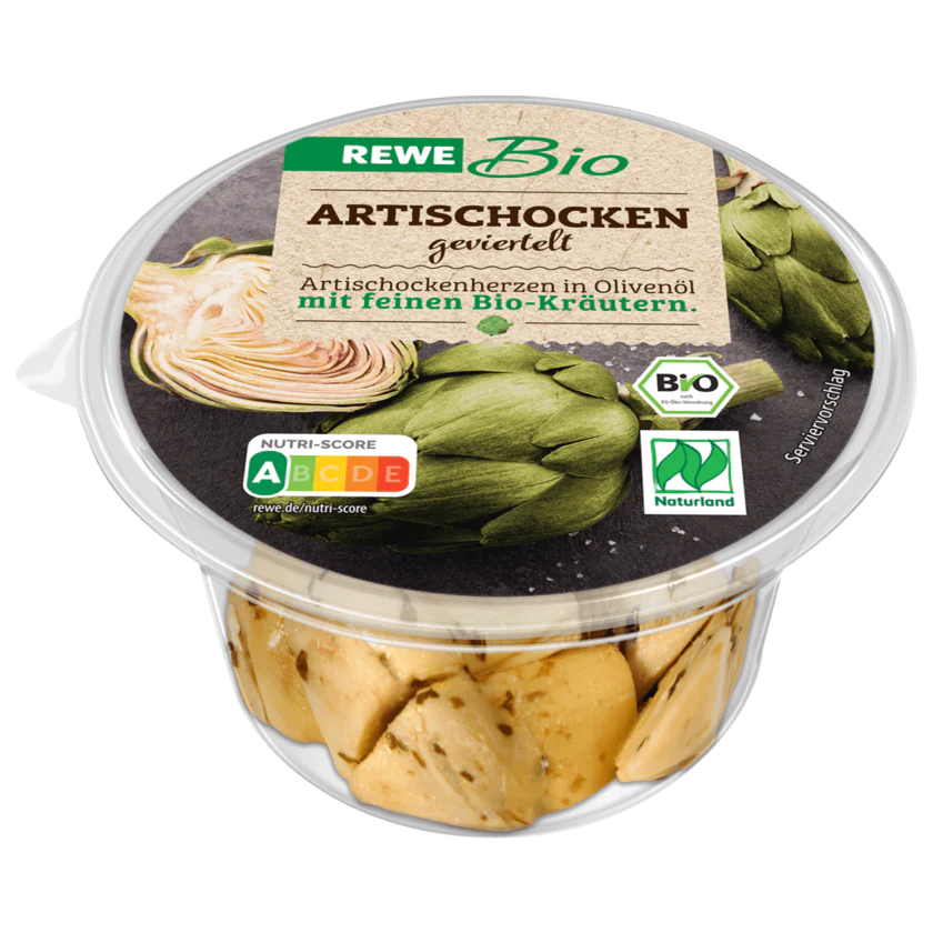 REWE Bio Artischocken geviertelt 80g - 4337256028547