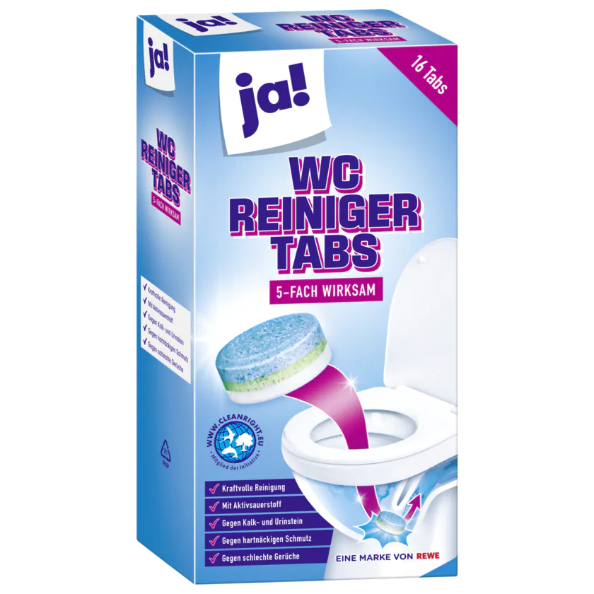 ja! WC-Reiniger Tabs 400g - 4337256029780