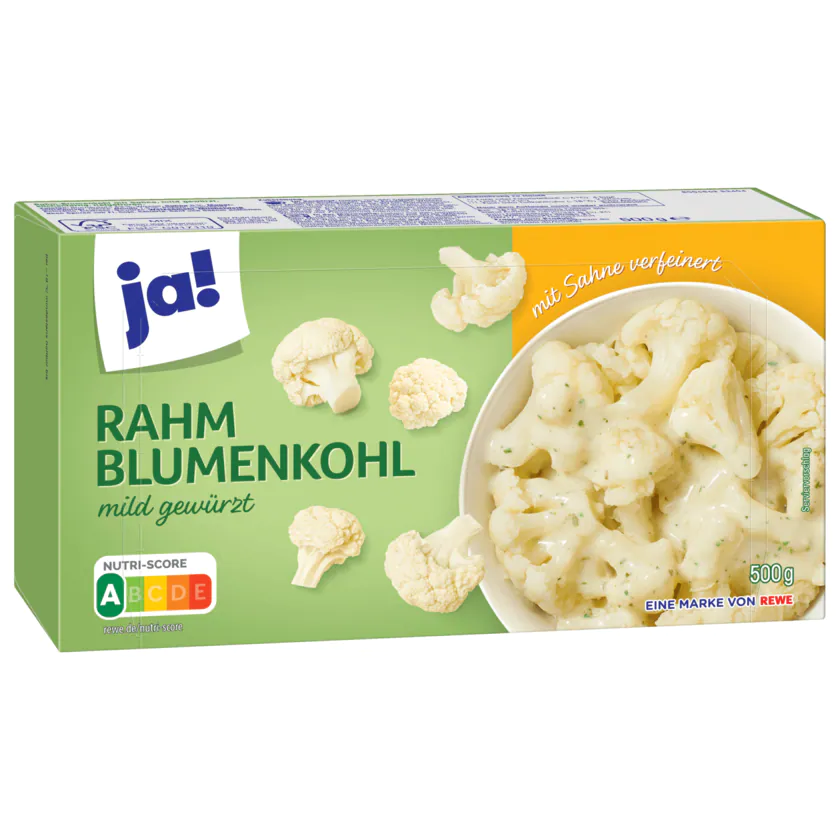 ja! Rahm-Blumenkohl mild gewürzt 500g - 4337256033312