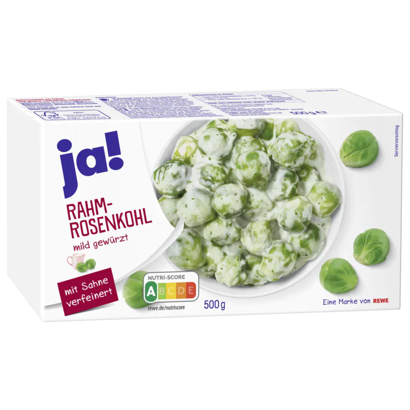 ja! Rahm-Rosenkohl mild gewürzt 500g - 4337256034739