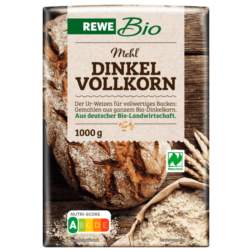 REWE Bio Dinkel-Vollkornmehl 1kg - 4337256036757