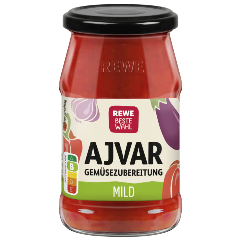 REWE Beste Wahl Mediterrane Spezialität Ajvar 195g - 4337256045971