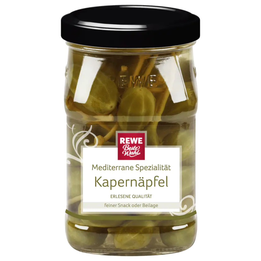 REWE Beste Wahl Kapernäpfel in Weißweinessig 130g - 4337256046107